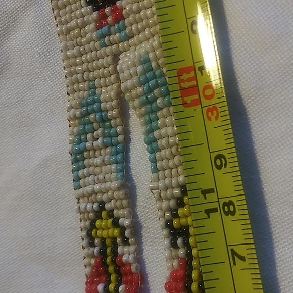 Indian beaded multi colored necklace - Picture 4 of 5